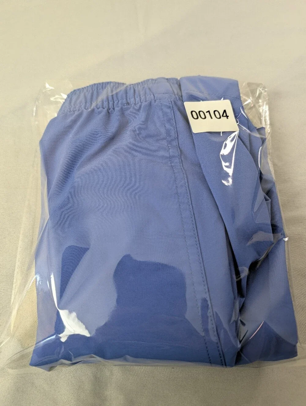 Psycho Bunny Blue Swim Trunks with Light Blue Drawcords B36